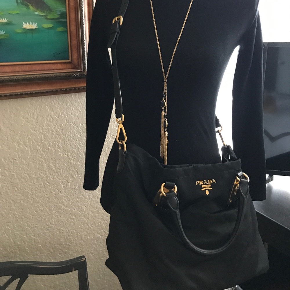 SALE PRADA Tote Cross Body w/ strap and dust bag